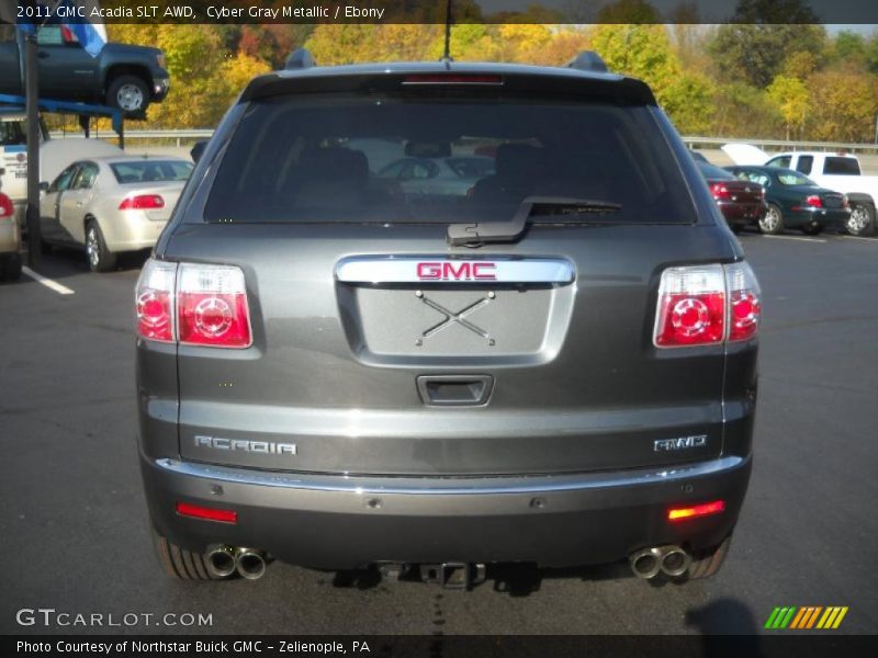 Cyber Gray Metallic / Ebony 2011 GMC Acadia SLT AWD