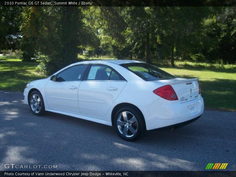 Summit White / Ebony 2010 Pontiac G6 GT Sedan