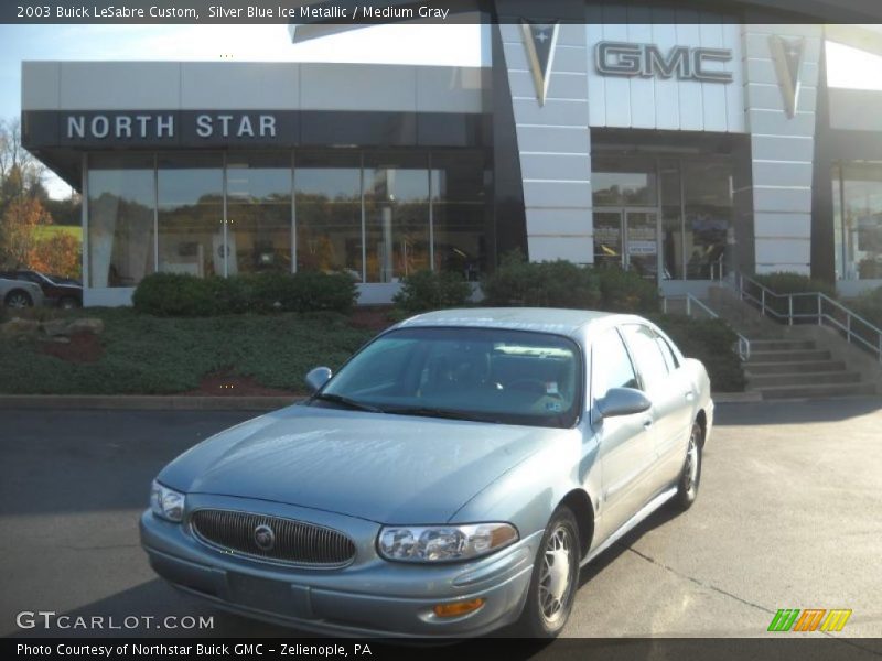 Silver Blue Ice Metallic / Medium Gray 2003 Buick LeSabre Custom