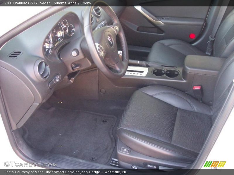 Summit White / Ebony 2010 Pontiac G6 GT Sedan