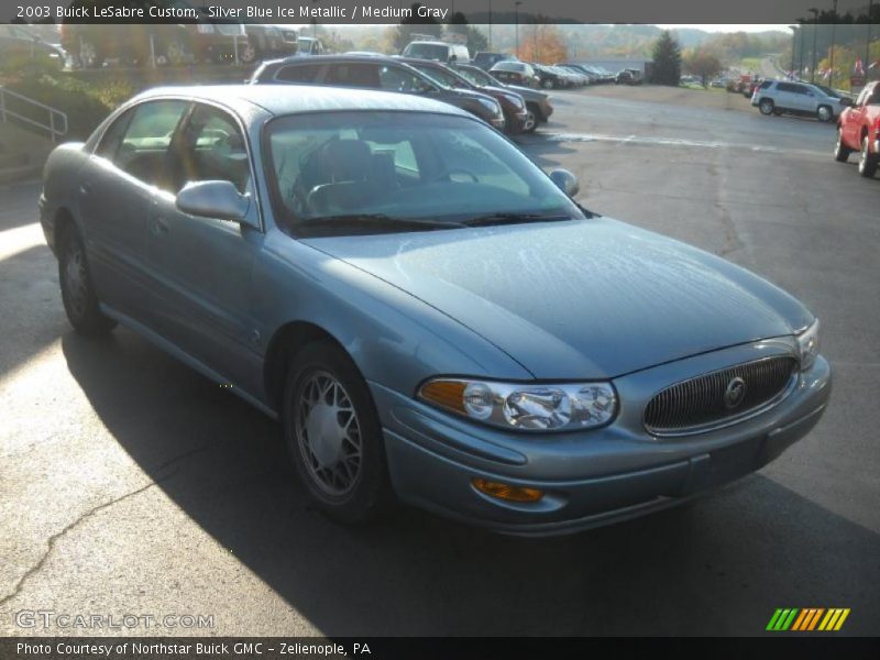 Silver Blue Ice Metallic / Medium Gray 2003 Buick LeSabre Custom