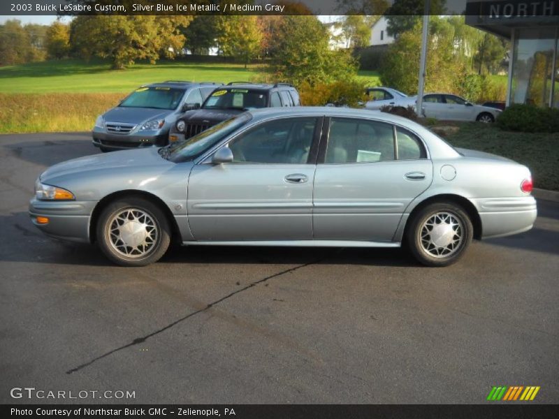 Silver Blue Ice Metallic / Medium Gray 2003 Buick LeSabre Custom