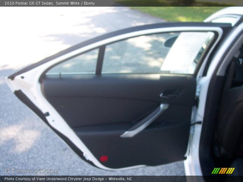 Summit White / Ebony 2010 Pontiac G6 GT Sedan