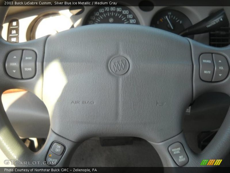 Silver Blue Ice Metallic / Medium Gray 2003 Buick LeSabre Custom
