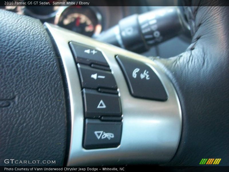Summit White / Ebony 2010 Pontiac G6 GT Sedan