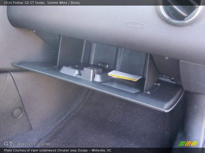 Summit White / Ebony 2010 Pontiac G6 GT Sedan