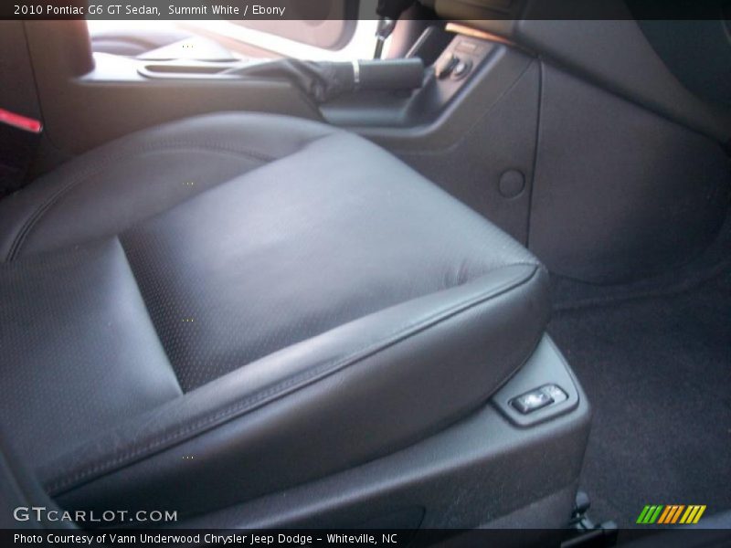 Summit White / Ebony 2010 Pontiac G6 GT Sedan