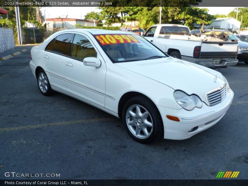 Alabaster White / Java 2003 Mercedes-Benz C 320 Sedan