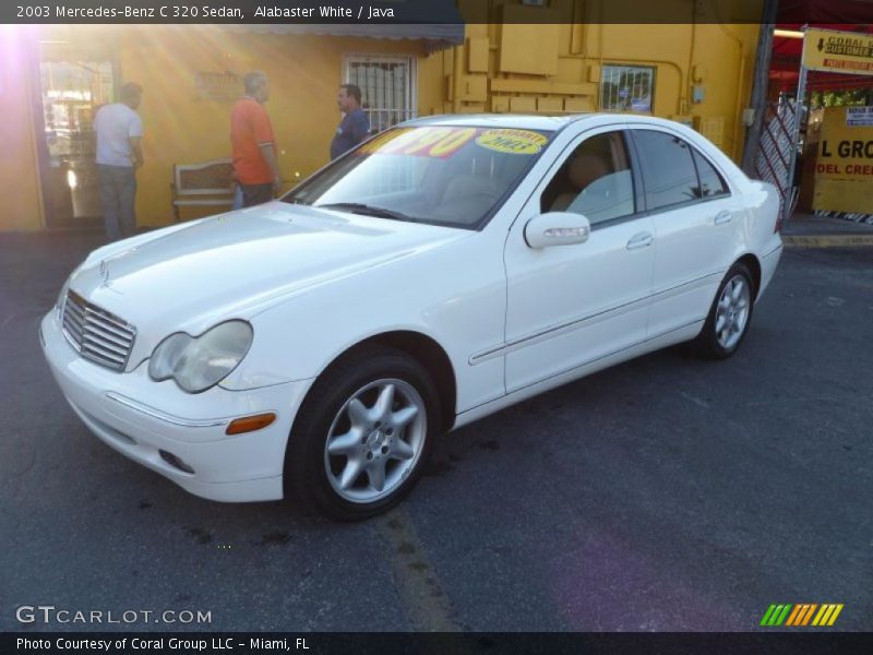 Alabaster White / Java 2003 Mercedes-Benz C 320 Sedan