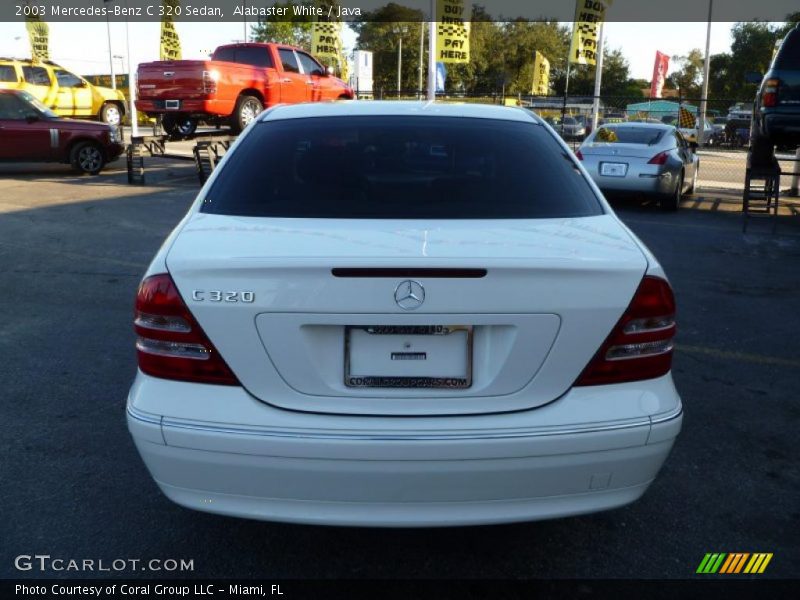 Alabaster White / Java 2003 Mercedes-Benz C 320 Sedan