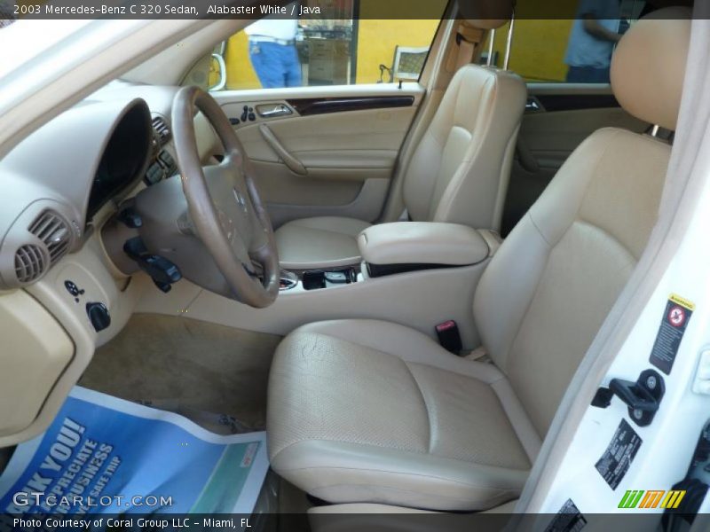 Alabaster White / Java 2003 Mercedes-Benz C 320 Sedan