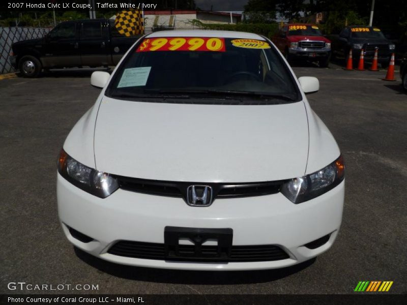 Taffeta White / Ivory 2007 Honda Civic LX Coupe