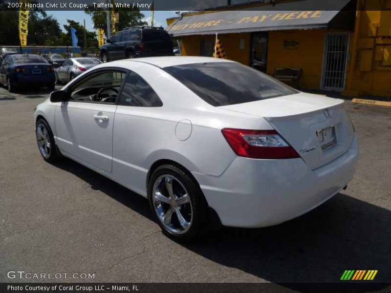 Taffeta White / Ivory 2007 Honda Civic LX Coupe