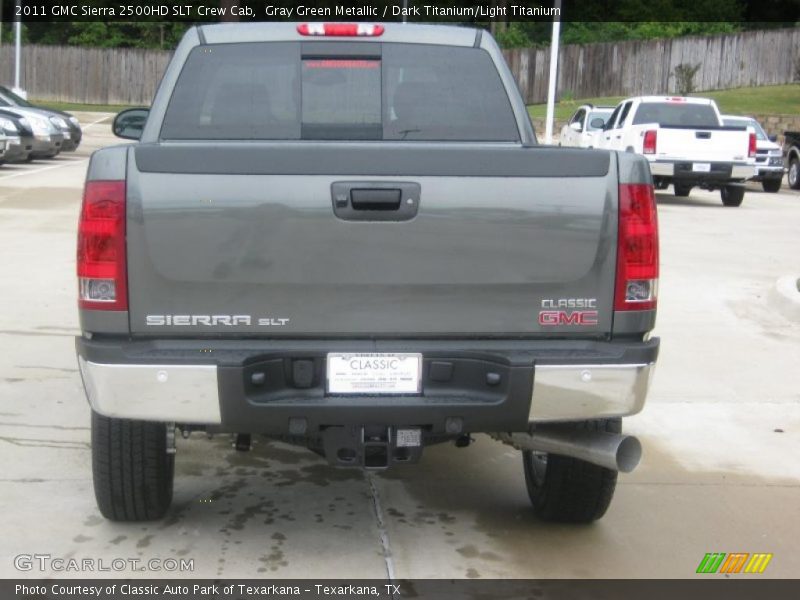 Gray Green Metallic / Dark Titanium/Light Titanium 2011 GMC Sierra 2500HD SLT Crew Cab