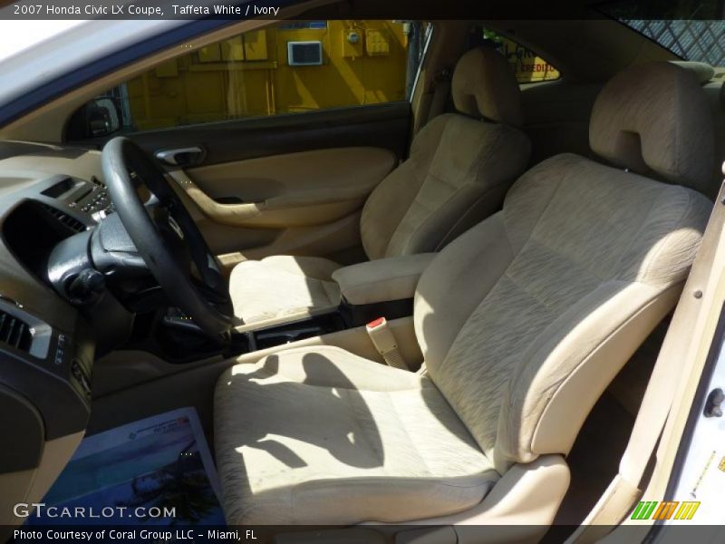 Taffeta White / Ivory 2007 Honda Civic LX Coupe