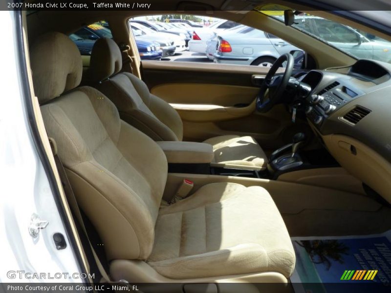 Taffeta White / Ivory 2007 Honda Civic LX Coupe