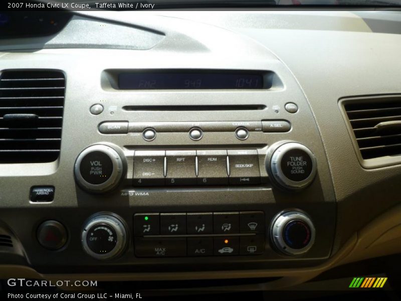 Taffeta White / Ivory 2007 Honda Civic LX Coupe