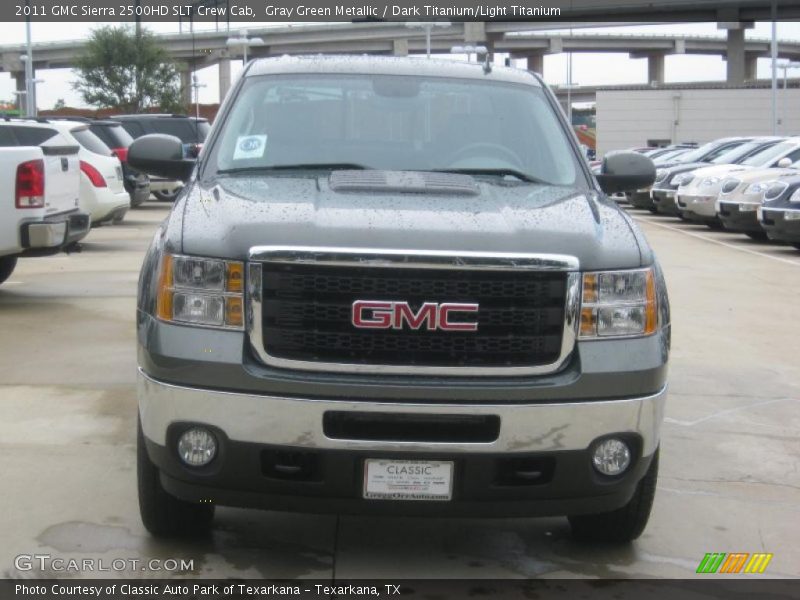 Gray Green Metallic / Dark Titanium/Light Titanium 2011 GMC Sierra 2500HD SLT Crew Cab