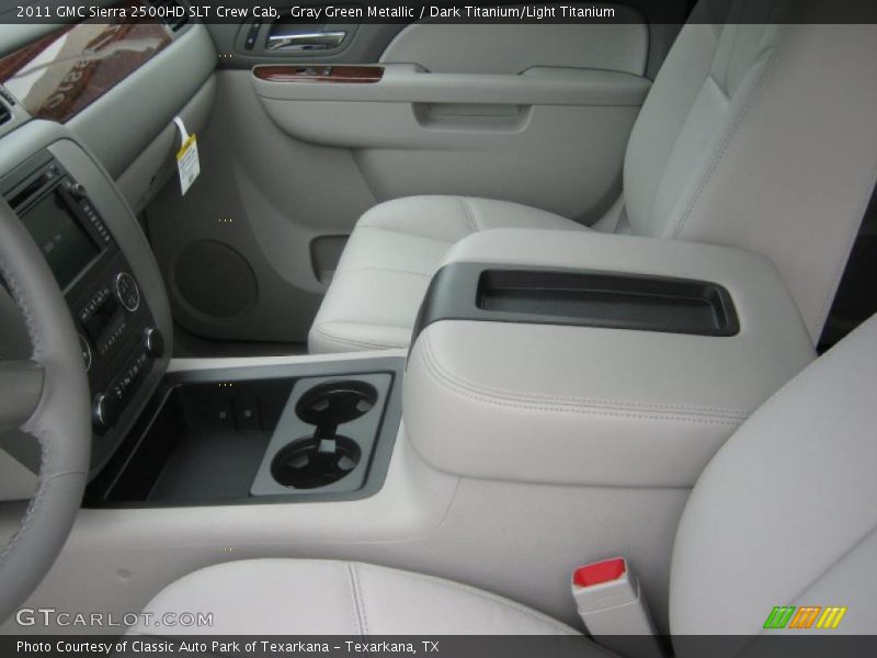 Gray Green Metallic / Dark Titanium/Light Titanium 2011 GMC Sierra 2500HD SLT Crew Cab