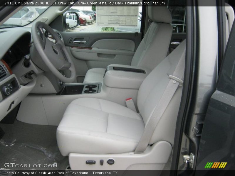 Gray Green Metallic / Dark Titanium/Light Titanium 2011 GMC Sierra 2500HD SLT Crew Cab