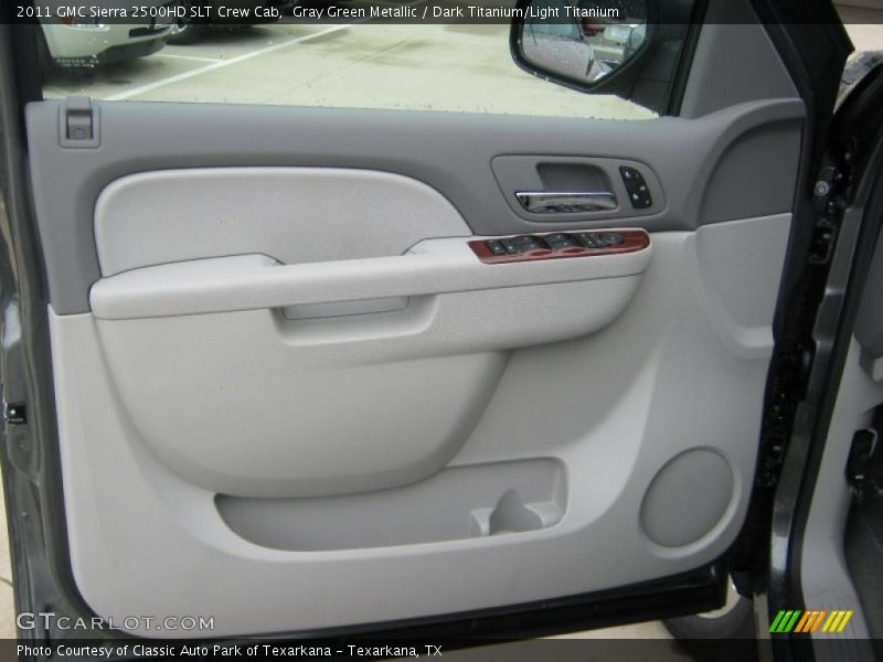 Gray Green Metallic / Dark Titanium/Light Titanium 2011 GMC Sierra 2500HD SLT Crew Cab