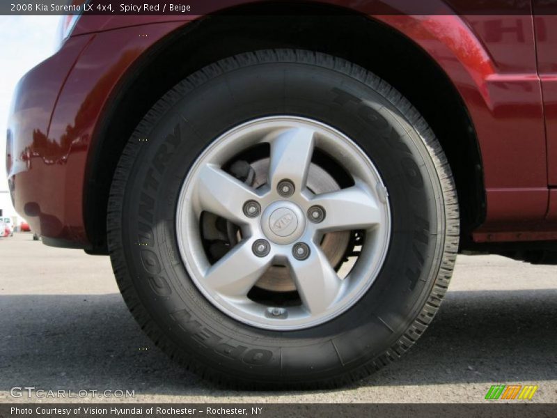 Spicy Red / Beige 2008 Kia Sorento LX 4x4