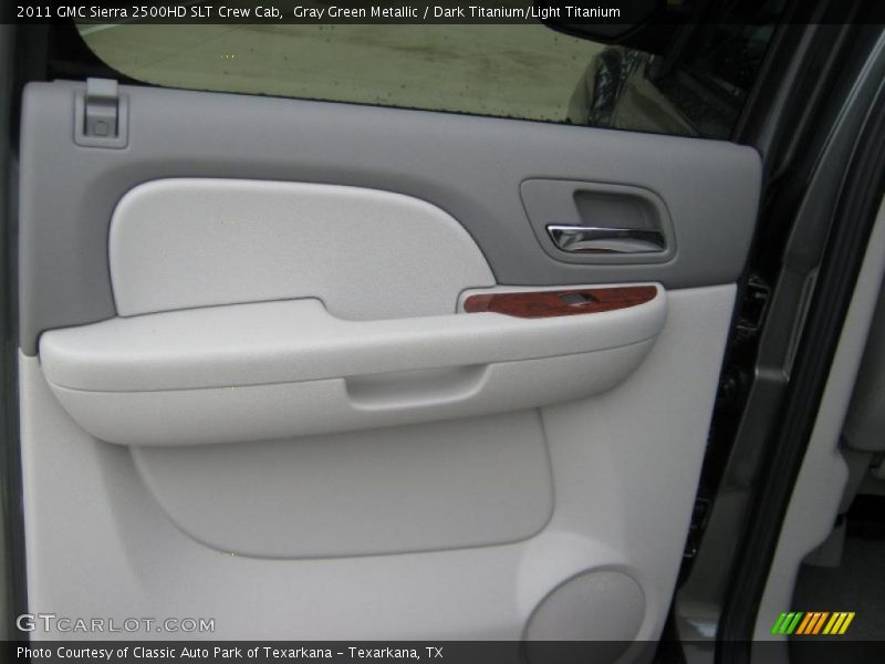 Gray Green Metallic / Dark Titanium/Light Titanium 2011 GMC Sierra 2500HD SLT Crew Cab