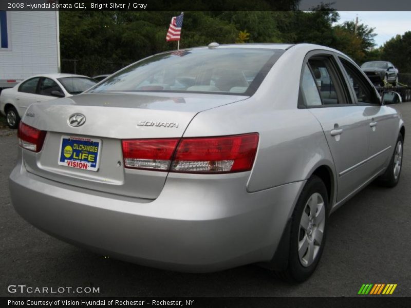 Bright Silver / Gray 2008 Hyundai Sonata GLS