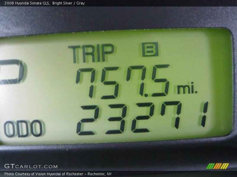 Bright Silver / Gray 2008 Hyundai Sonata GLS