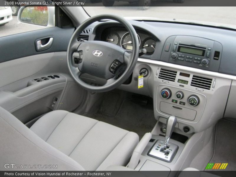Bright Silver / Gray 2008 Hyundai Sonata GLS