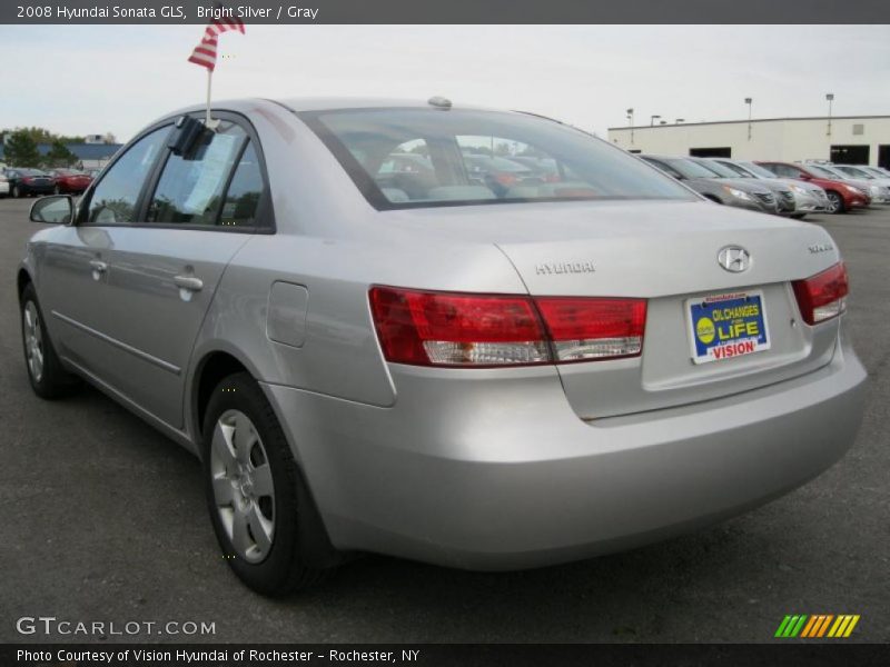 Bright Silver / Gray 2008 Hyundai Sonata GLS