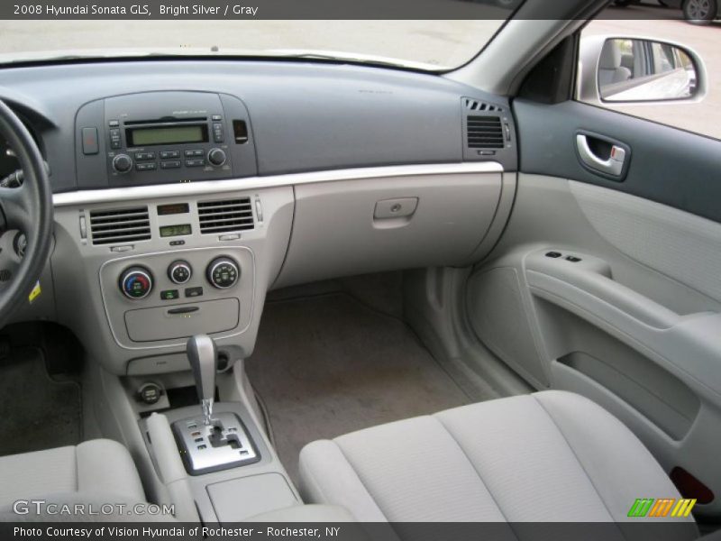 Bright Silver / Gray 2008 Hyundai Sonata GLS