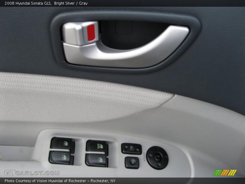 Bright Silver / Gray 2008 Hyundai Sonata GLS