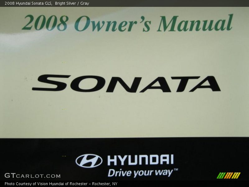 Bright Silver / Gray 2008 Hyundai Sonata GLS