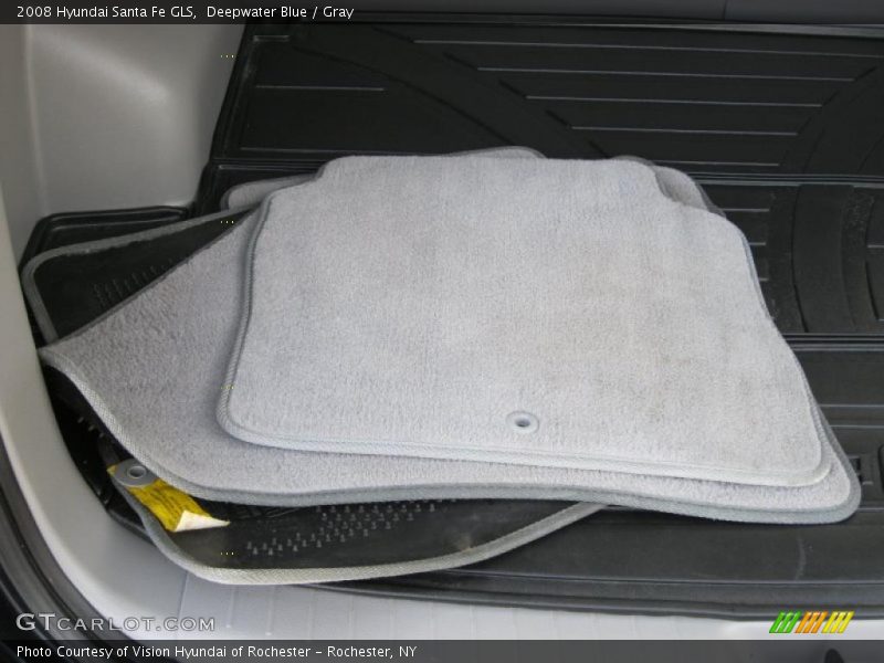 Deepwater Blue / Gray 2008 Hyundai Santa Fe GLS