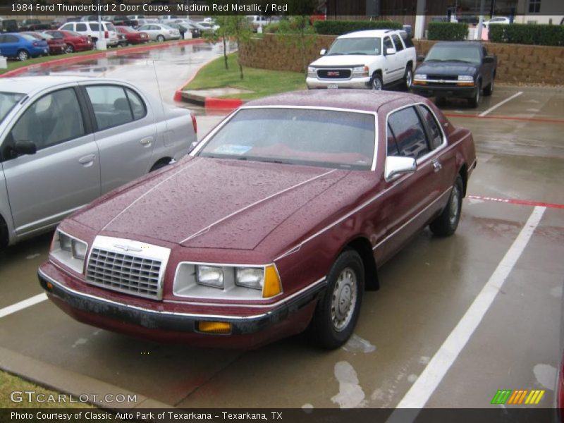 Medium Red Metallic / Red 1984 Ford Thunderbird 2 Door Coupe