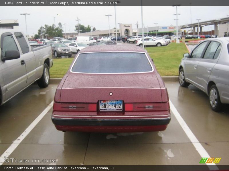 Medium Red Metallic / Red 1984 Ford Thunderbird 2 Door Coupe