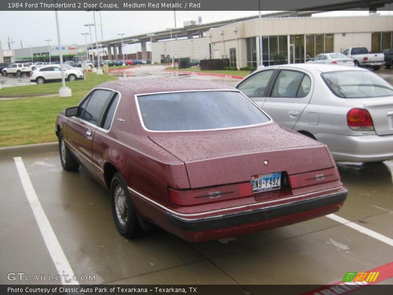 Medium Red Metallic / Red 1984 Ford Thunderbird 2 Door Coupe