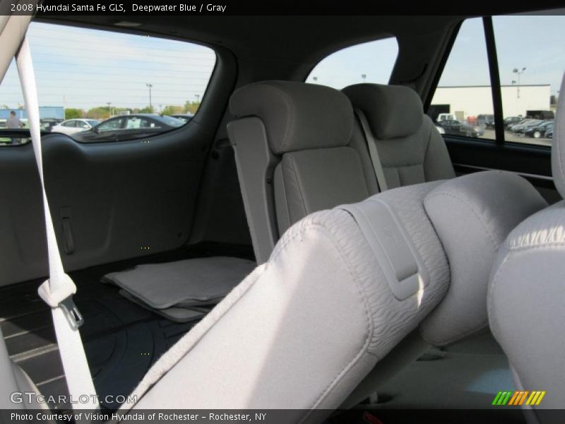 Deepwater Blue / Gray 2008 Hyundai Santa Fe GLS