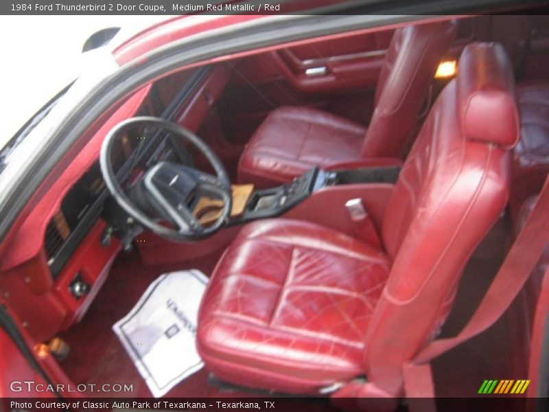 Medium Red Metallic / Red 1984 Ford Thunderbird 2 Door Coupe