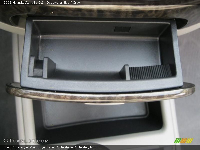 Deepwater Blue / Gray 2008 Hyundai Santa Fe GLS