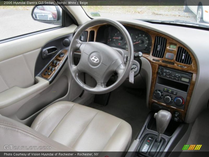  2006 Elantra GLS Sedan Beige Interior