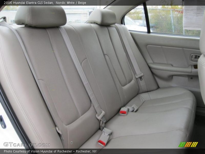 Nordic White / Beige 2006 Hyundai Elantra GLS Sedan