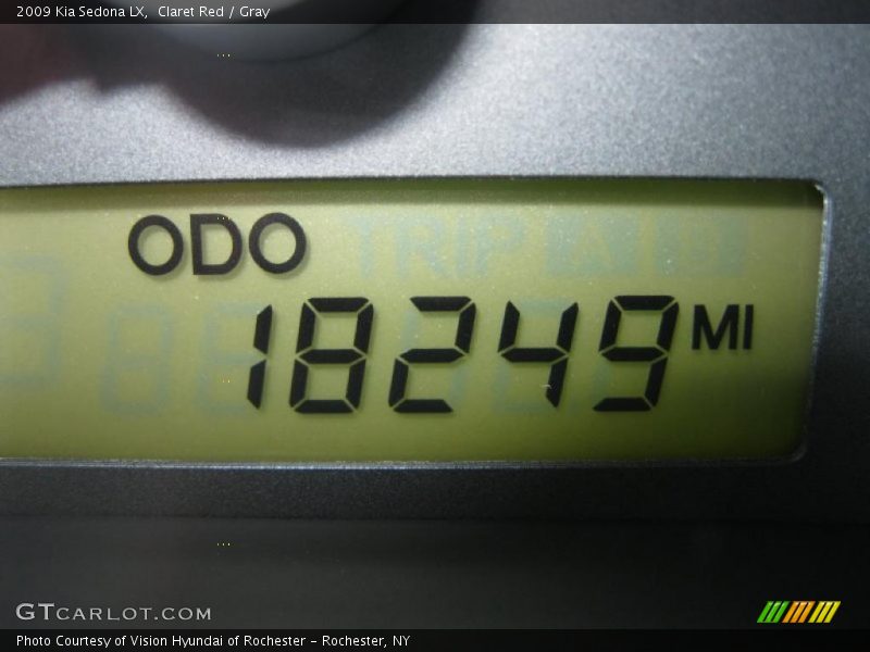 Claret Red / Gray 2009 Kia Sedona LX