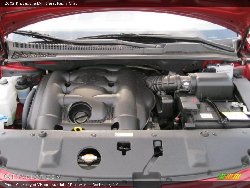 Claret Red / Gray 2009 Kia Sedona LX