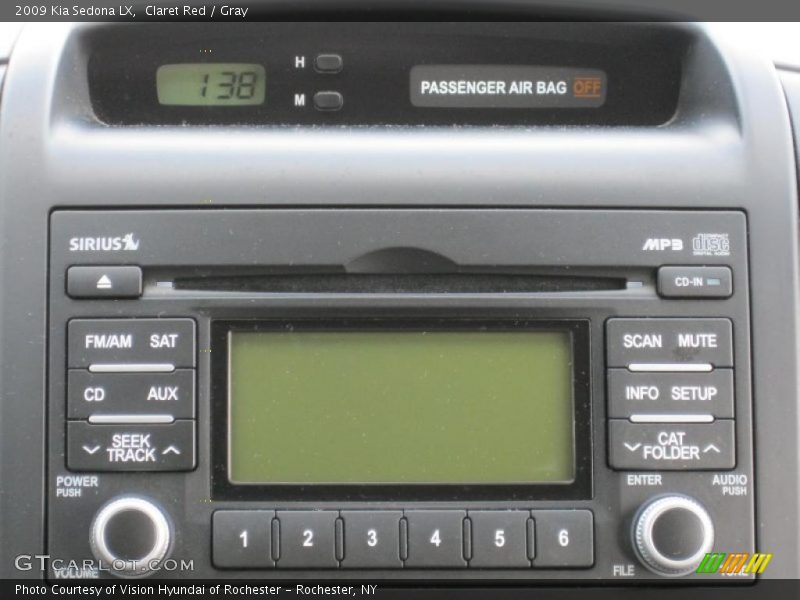 Claret Red / Gray 2009 Kia Sedona LX