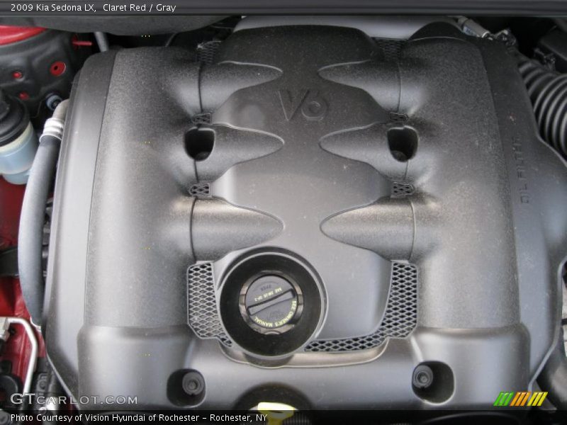 Claret Red / Gray 2009 Kia Sedona LX