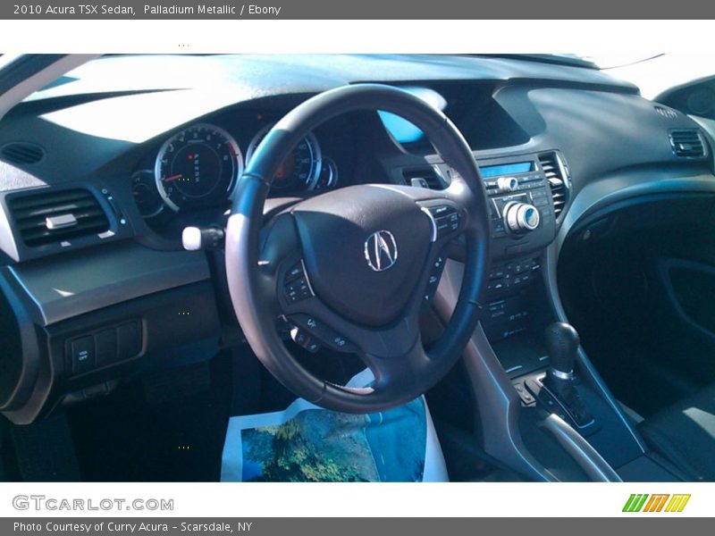 Palladium Metallic / Ebony 2010 Acura TSX Sedan
