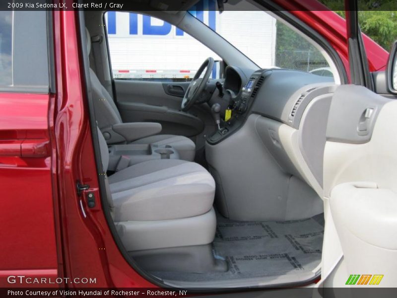 Claret Red / Gray 2009 Kia Sedona LX