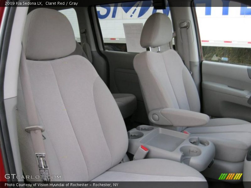 Claret Red / Gray 2009 Kia Sedona LX